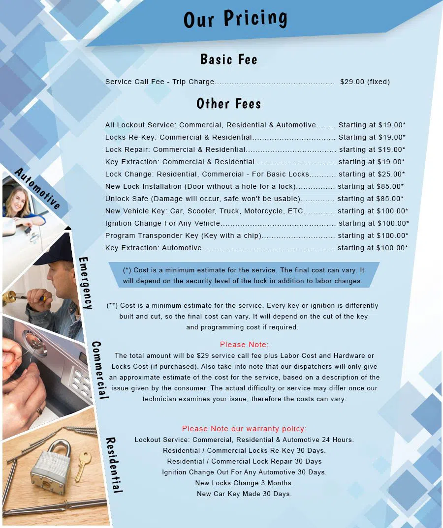 City Locksmith Services Vernon Rockville, CT 860-261-9292